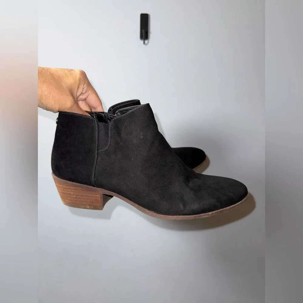 Circus by Sam Edelman black suede booties size 9.5 EUC